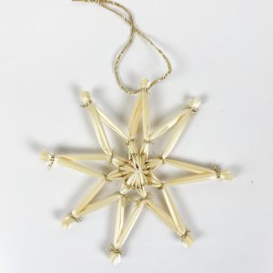 55023 HALMFIGUR stjärna 11 cm