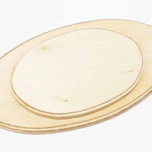 23610 SKYLT oval fräst plywood 12x8