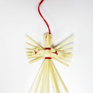 55025 HALMFIGUR ängel 7 cm