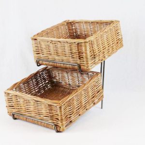 75036 DUBBELSTÄLL m. 2 kvadr korgar