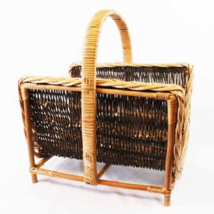 57108 VEDHÄMTARE på ben rustik 45 cm