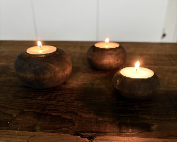 25101 Värmeljushållare brun mellan