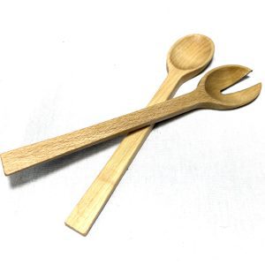 214400 Salladsbestick oljad bok 24 cm